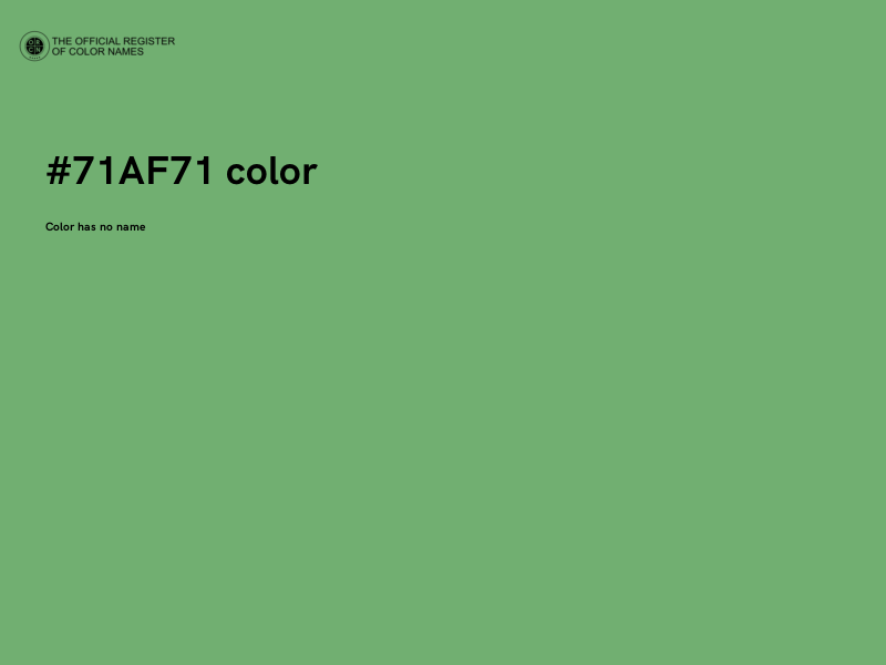 #71AF71 color image
