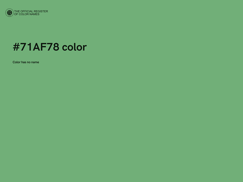 #71AF78 color image