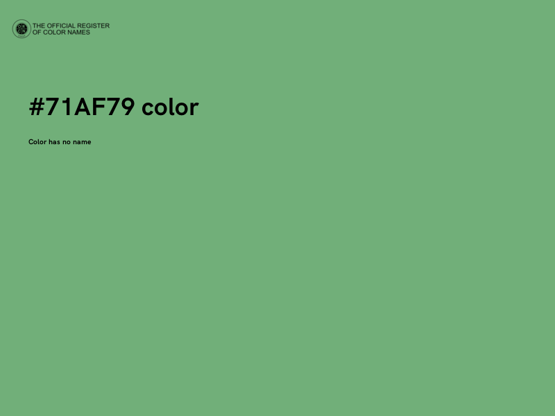 #71AF79 color image