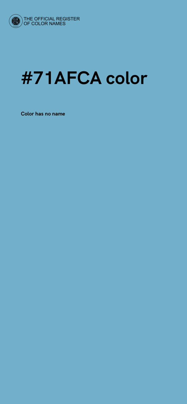 #71AFCA color image
