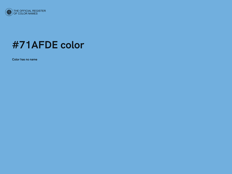 #71AFDE color image