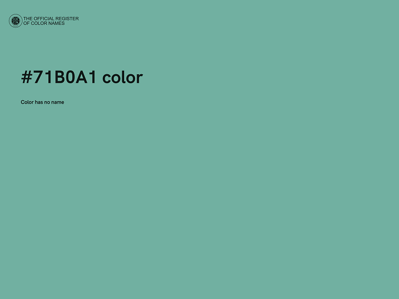 #71B0A1 color image