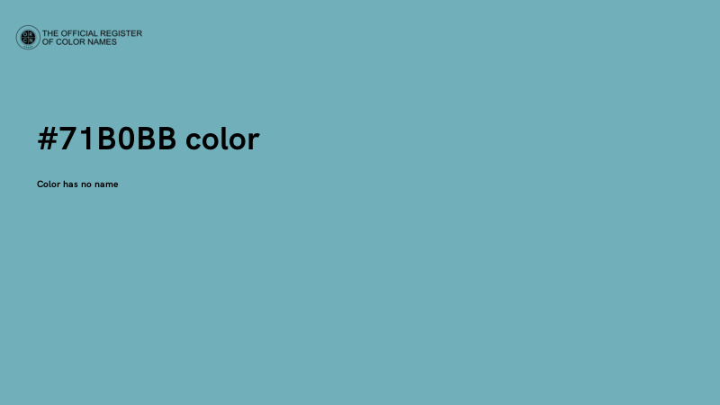 #71B0BB color image