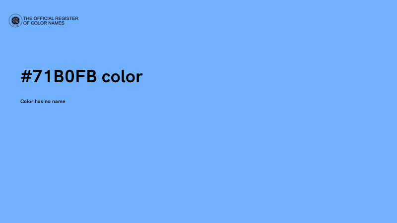 #71B0FB color image