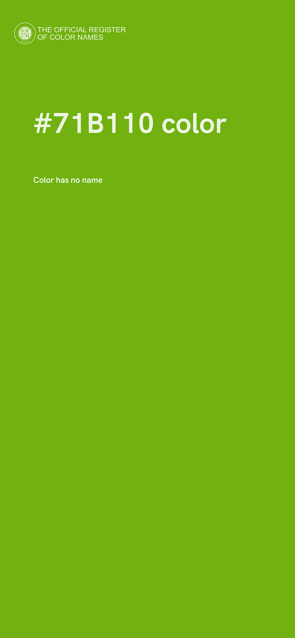 #71B110 color image