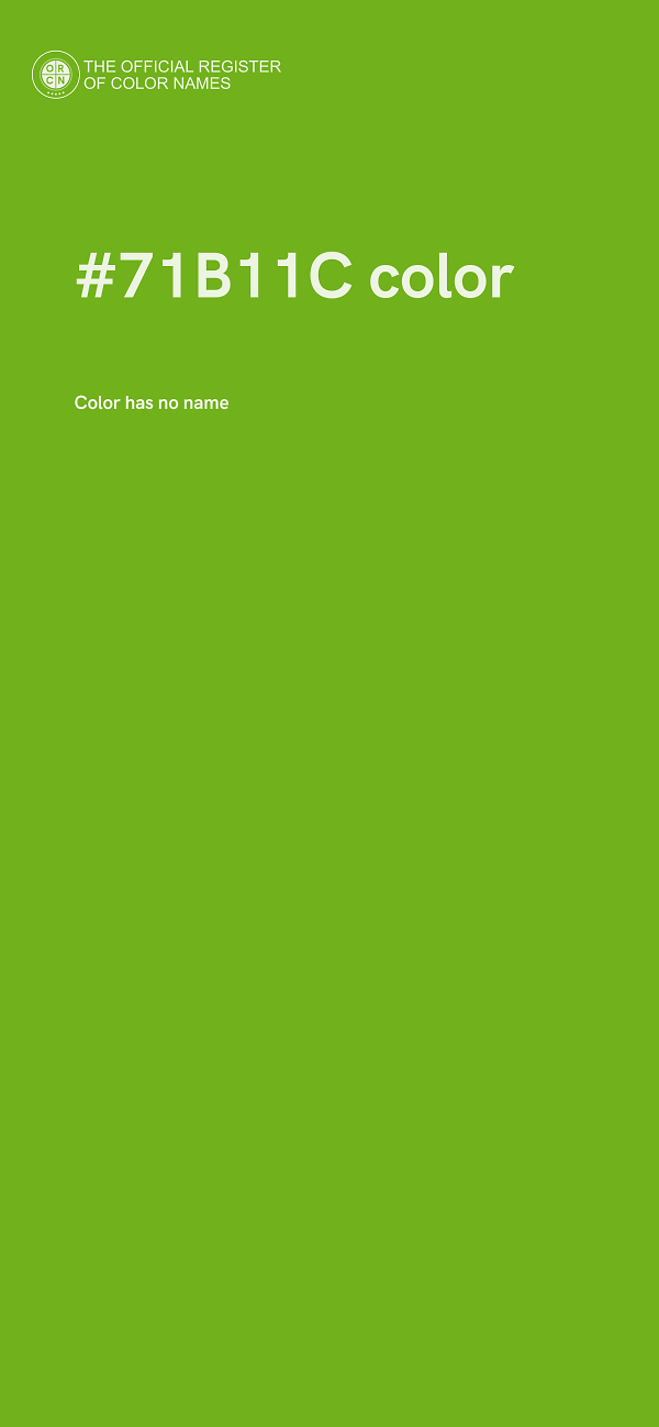 #71B11C color image