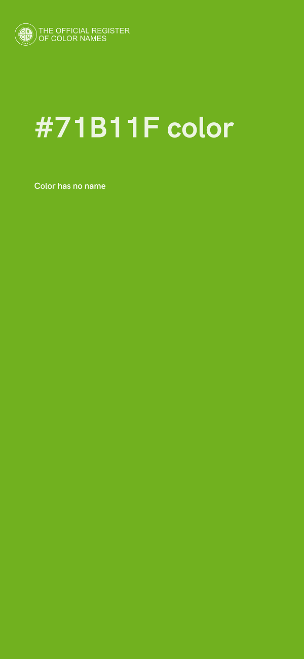 #71B11F color image