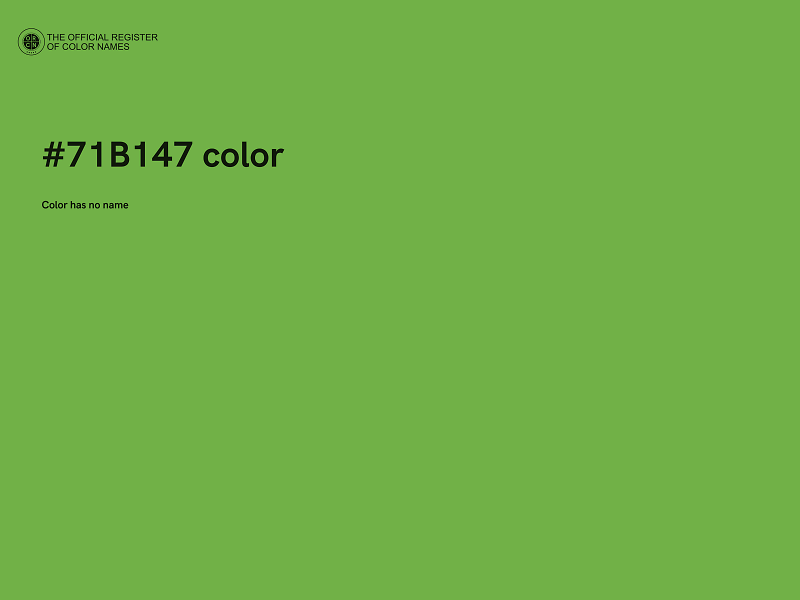 #71B147 color image