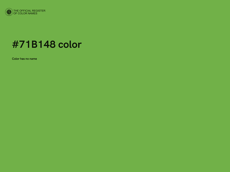 #71B148 color image