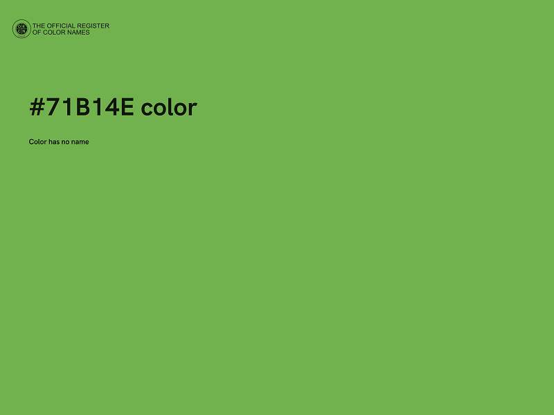 #71B14E color image