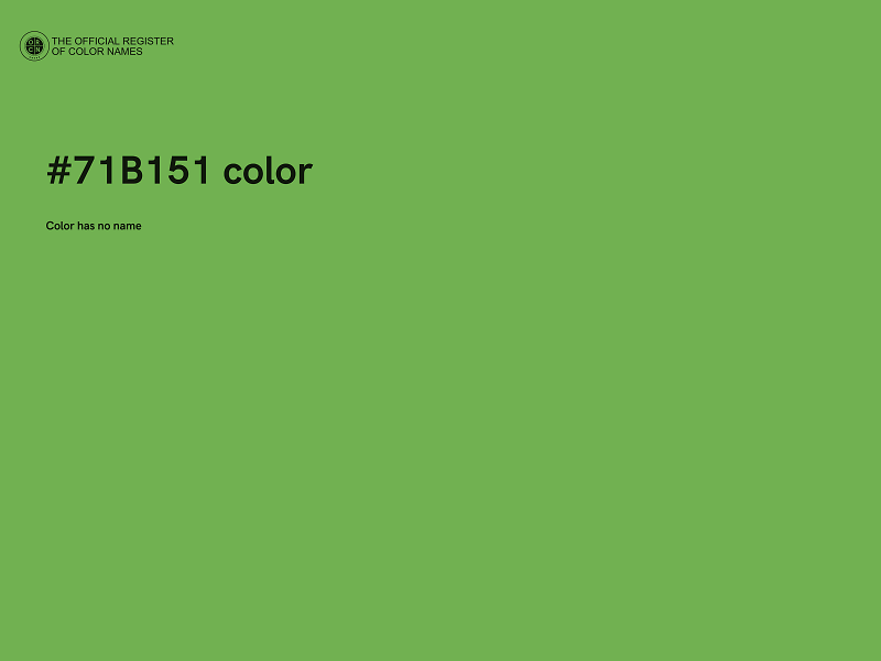 #71B151 color image