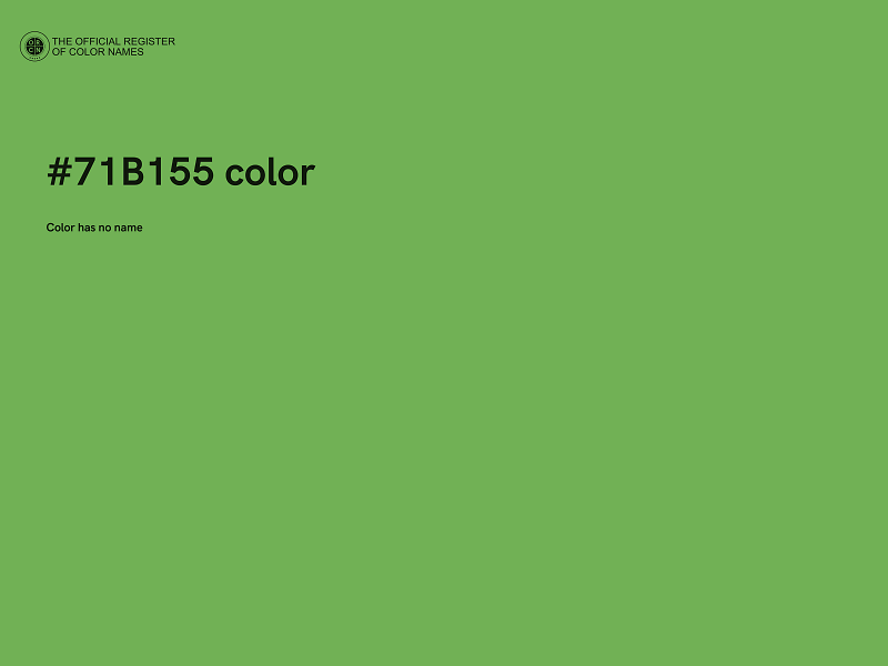 #71B155 color image
