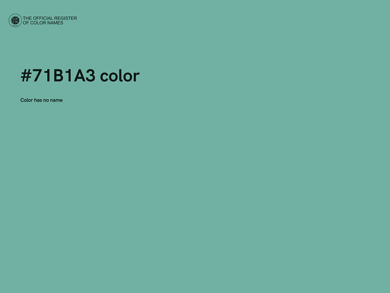 #71B1A3 color image