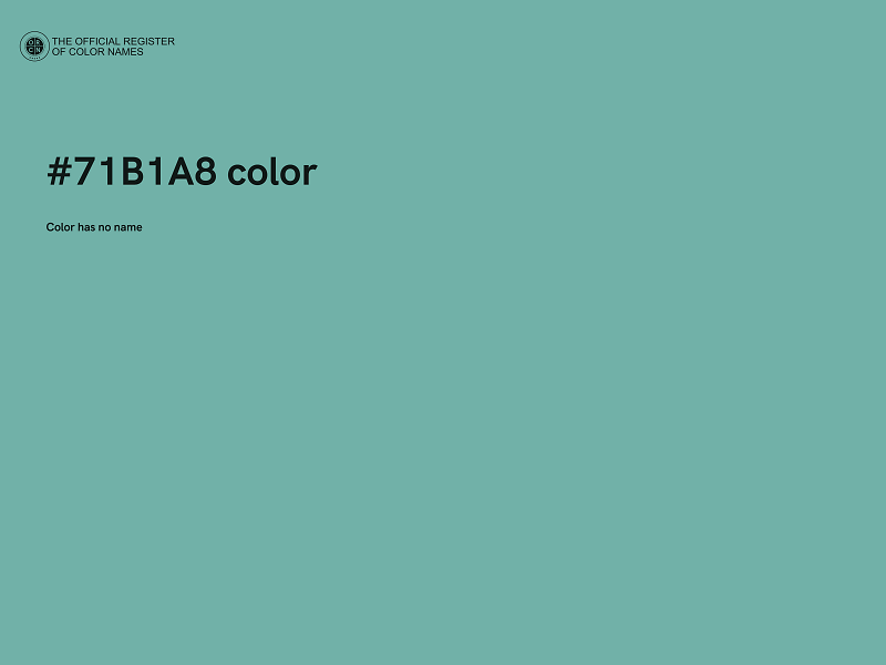 #71B1A8 color image
