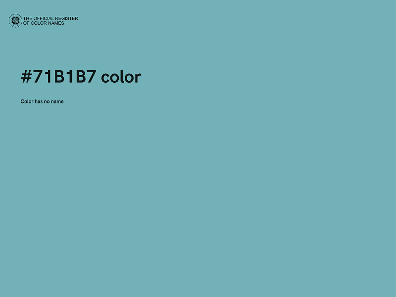 #71B1B7 color image