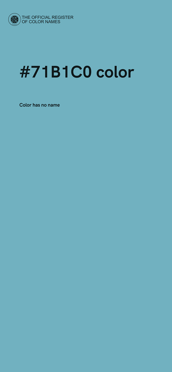 #71B1C0 color image