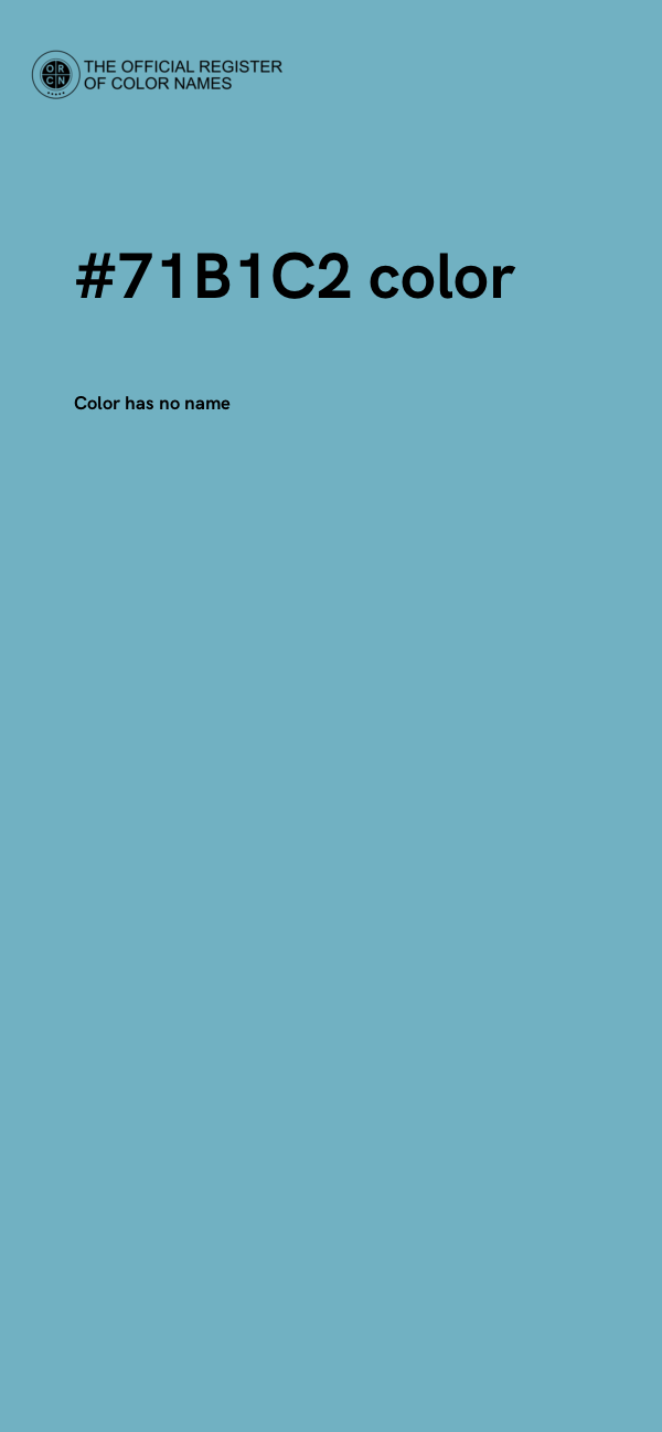 #71B1C2 color image