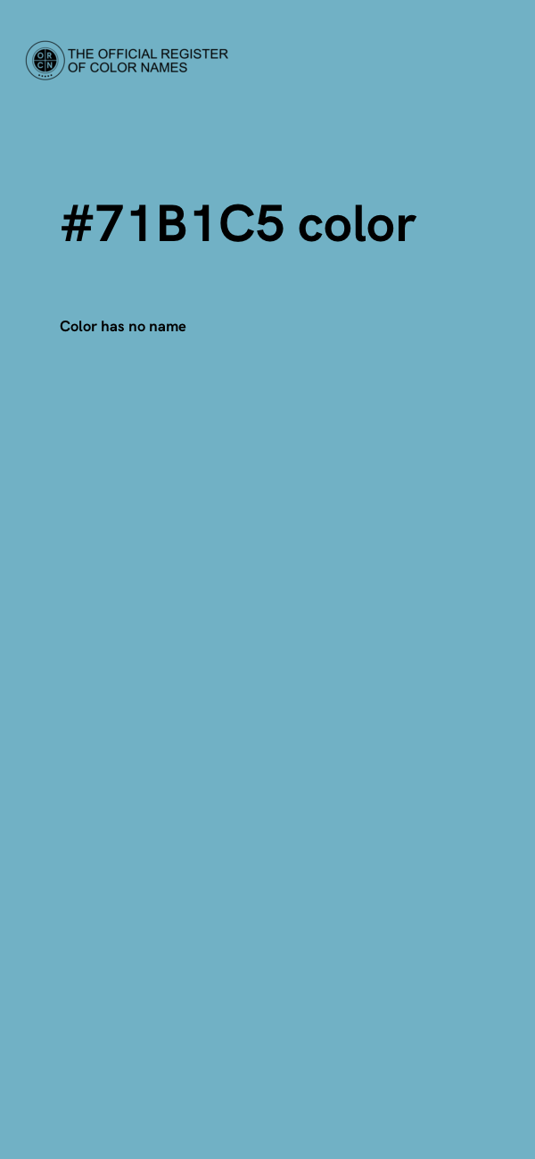 #71B1C5 color image
