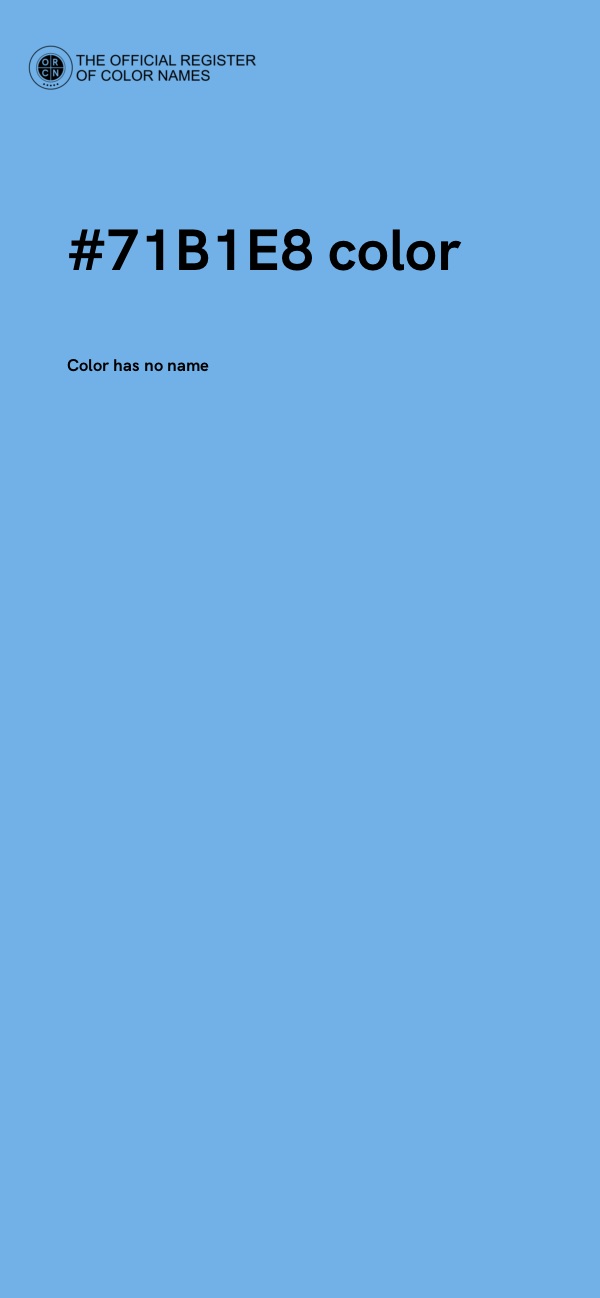 #71B1E8 color image