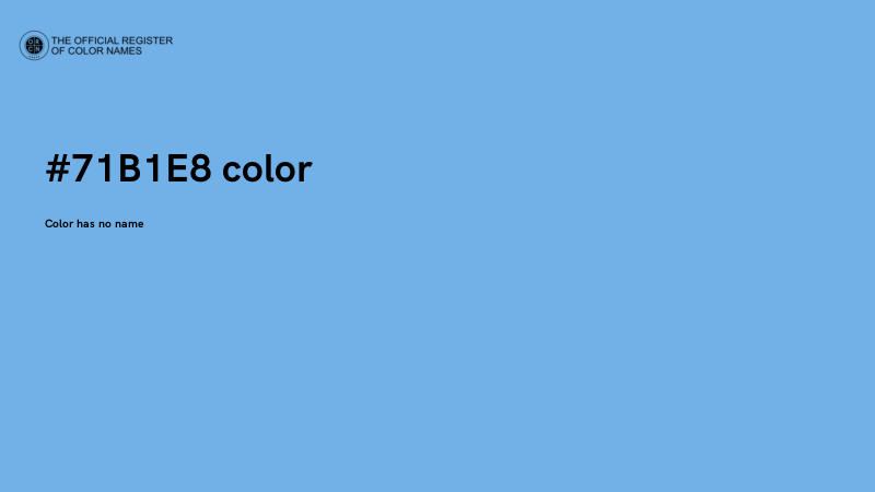 #71B1E8 color image