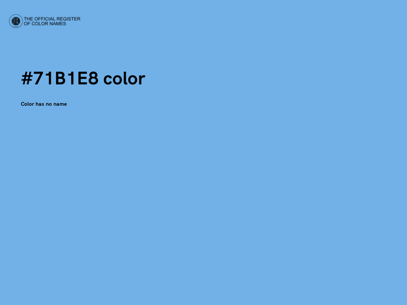 #71B1E8 color image