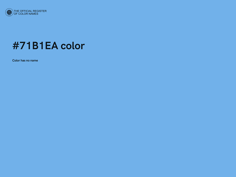 #71B1EA color image