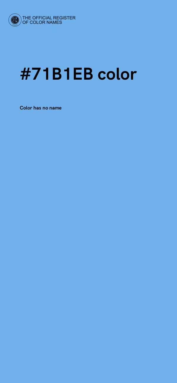 #71B1EB color image