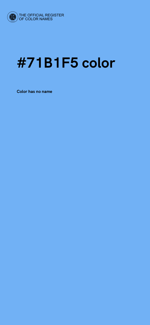 #71B1F5 color image
