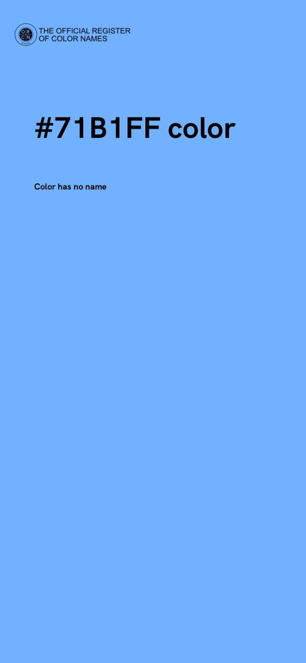 #71B1FF color image