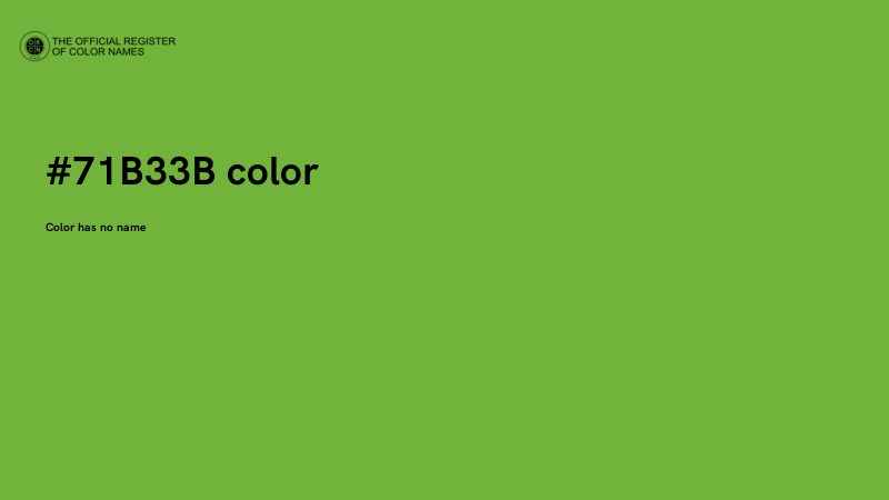 #71B33B color image