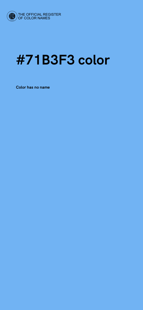 #71B3F3 color image