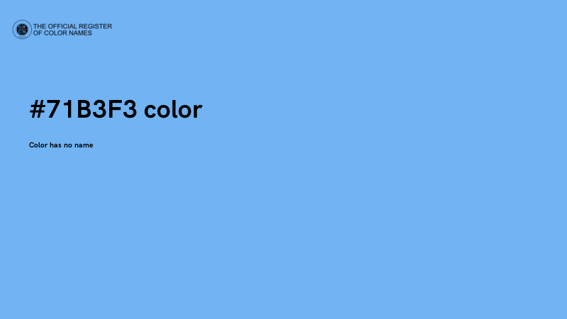 #71B3F3 color image
