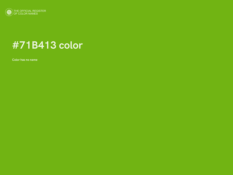 #71B413 color image