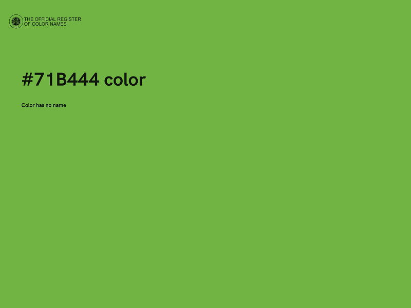 #71B444 color image