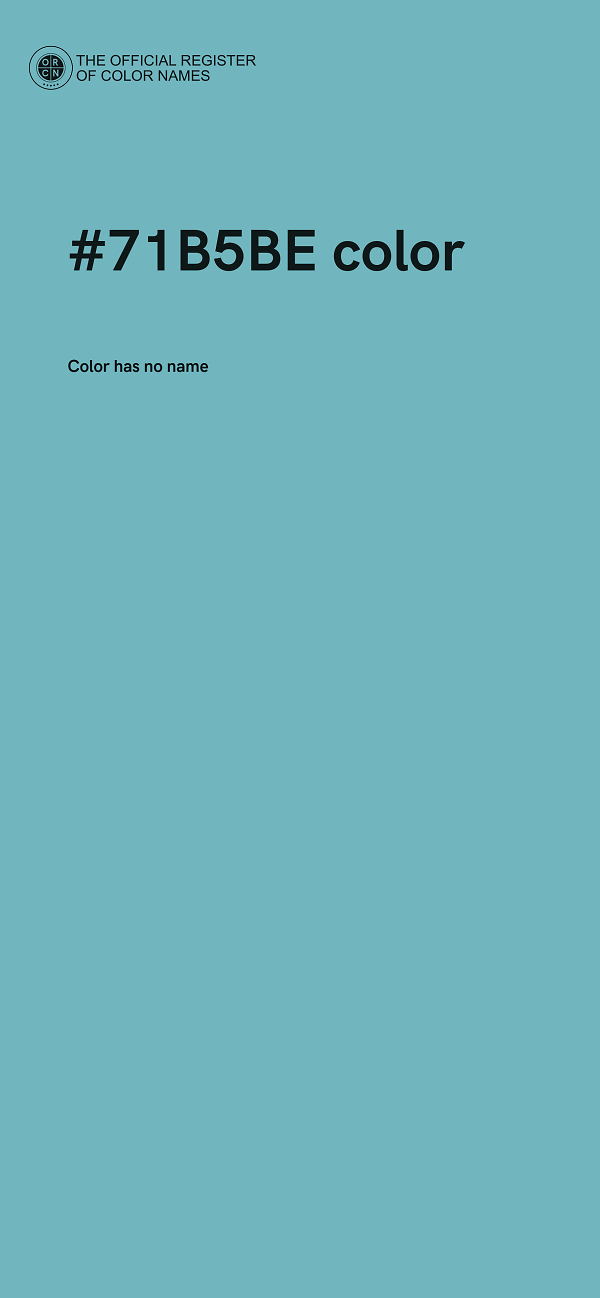 #71B5BE color image