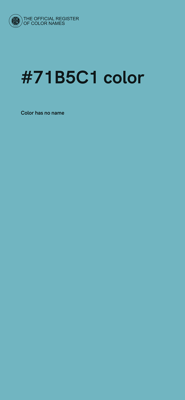 #71B5C1 color image