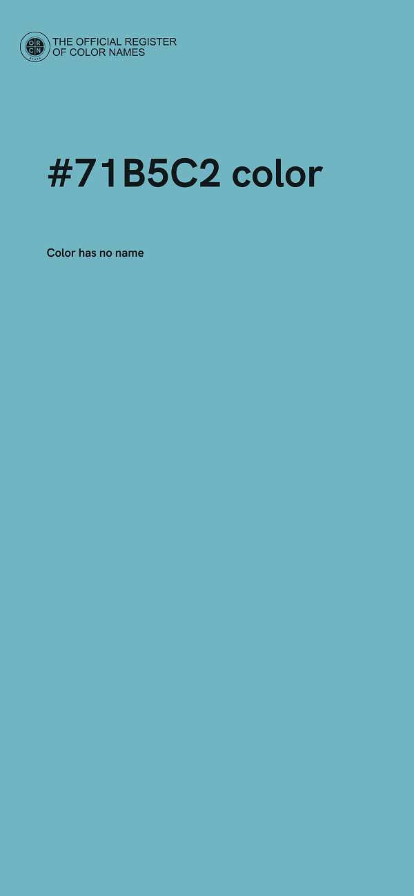 #71B5C2 color image