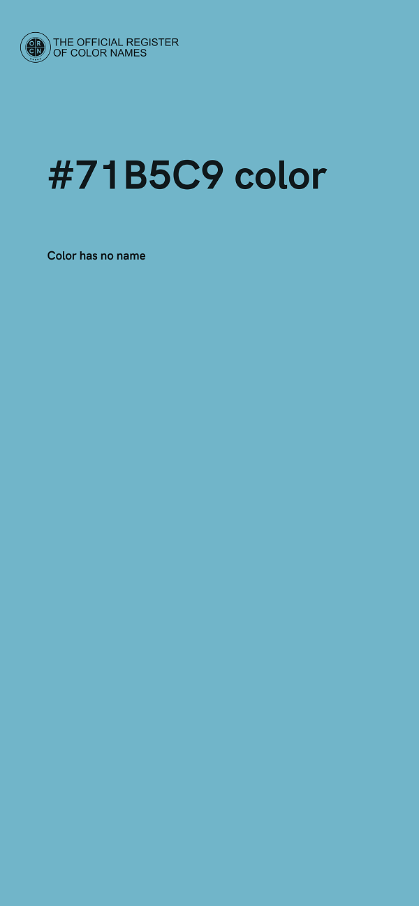 #71B5C9 color image