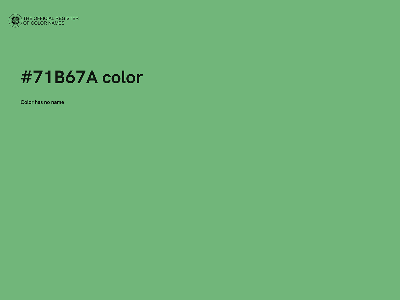 #71B67A color image