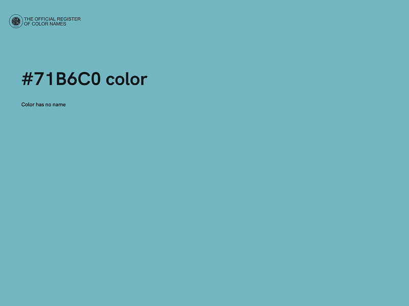 #71B6C0 color image