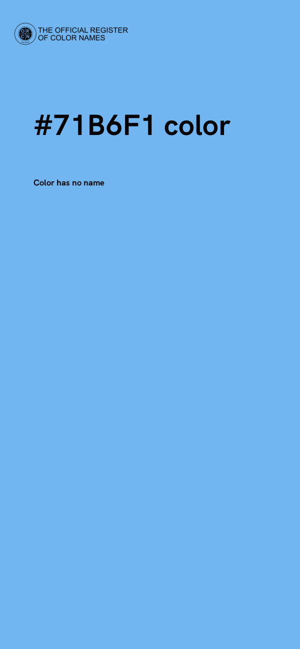 #71B6F1 color image