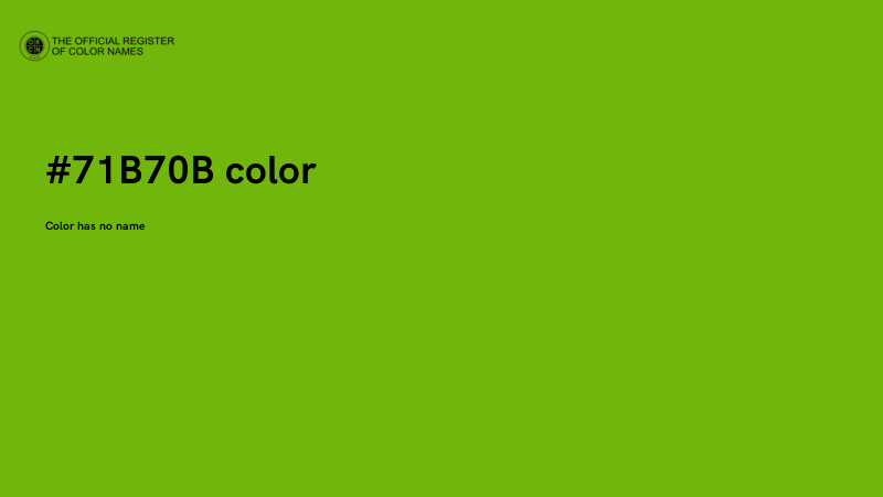#71B70B color image
