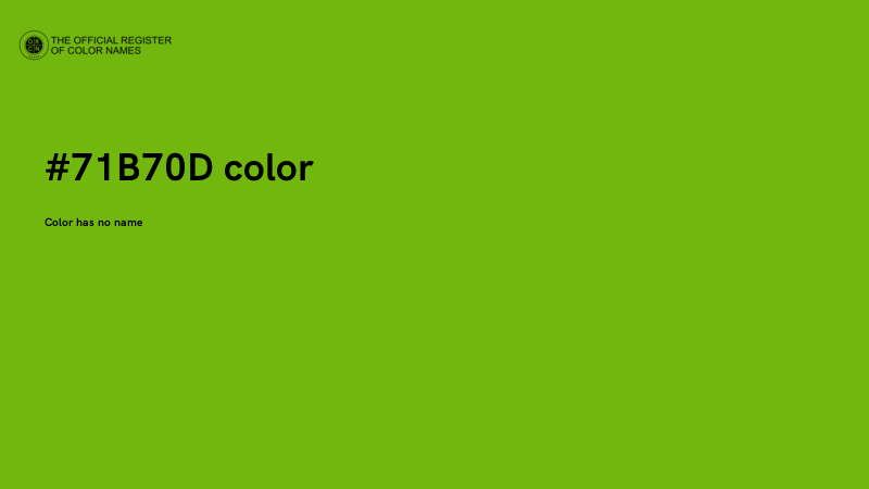 #71B70D color image