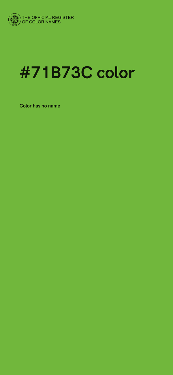 #71B73C color image