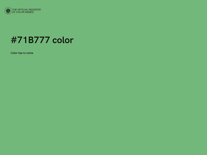 #71B777 color image