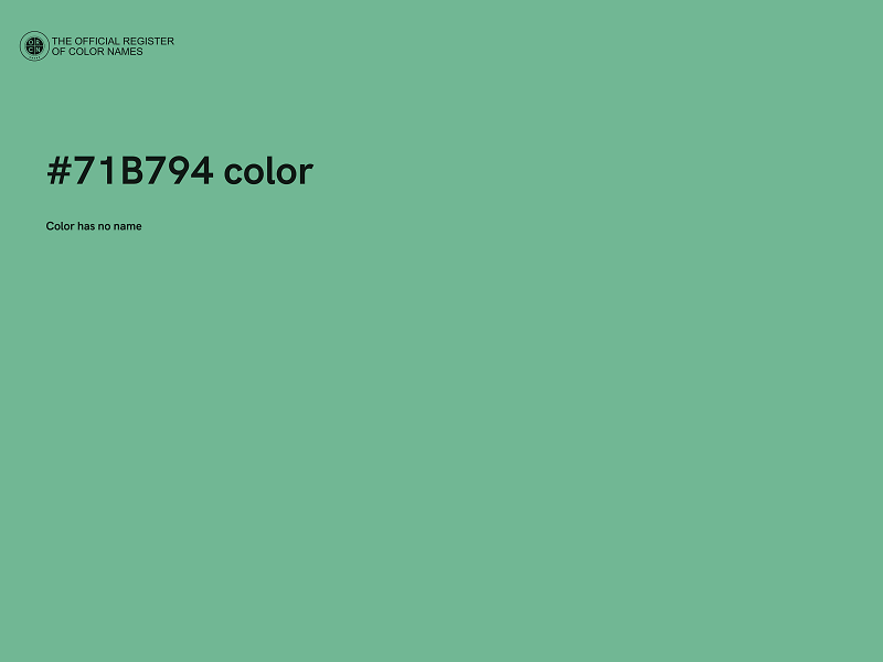 #71B794 color image