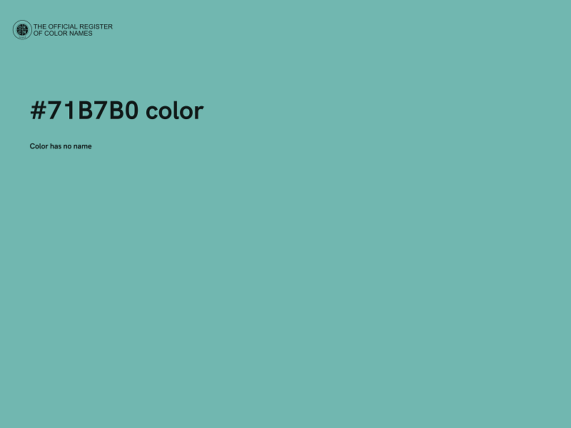 #71B7B0 color image