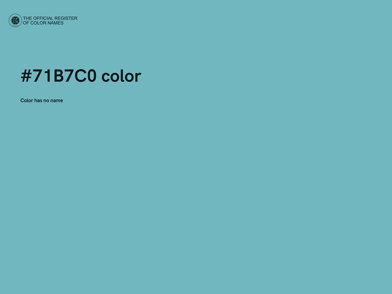 #71B7C0 color image