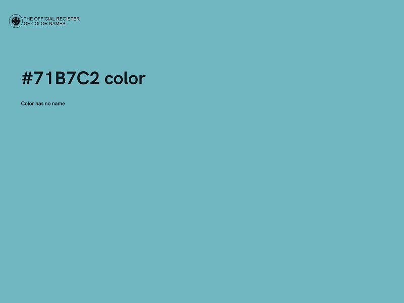 #71B7C2 color image