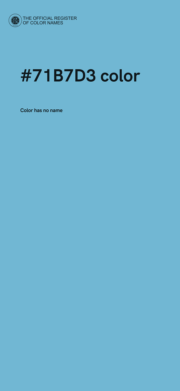 #71B7D3 color image